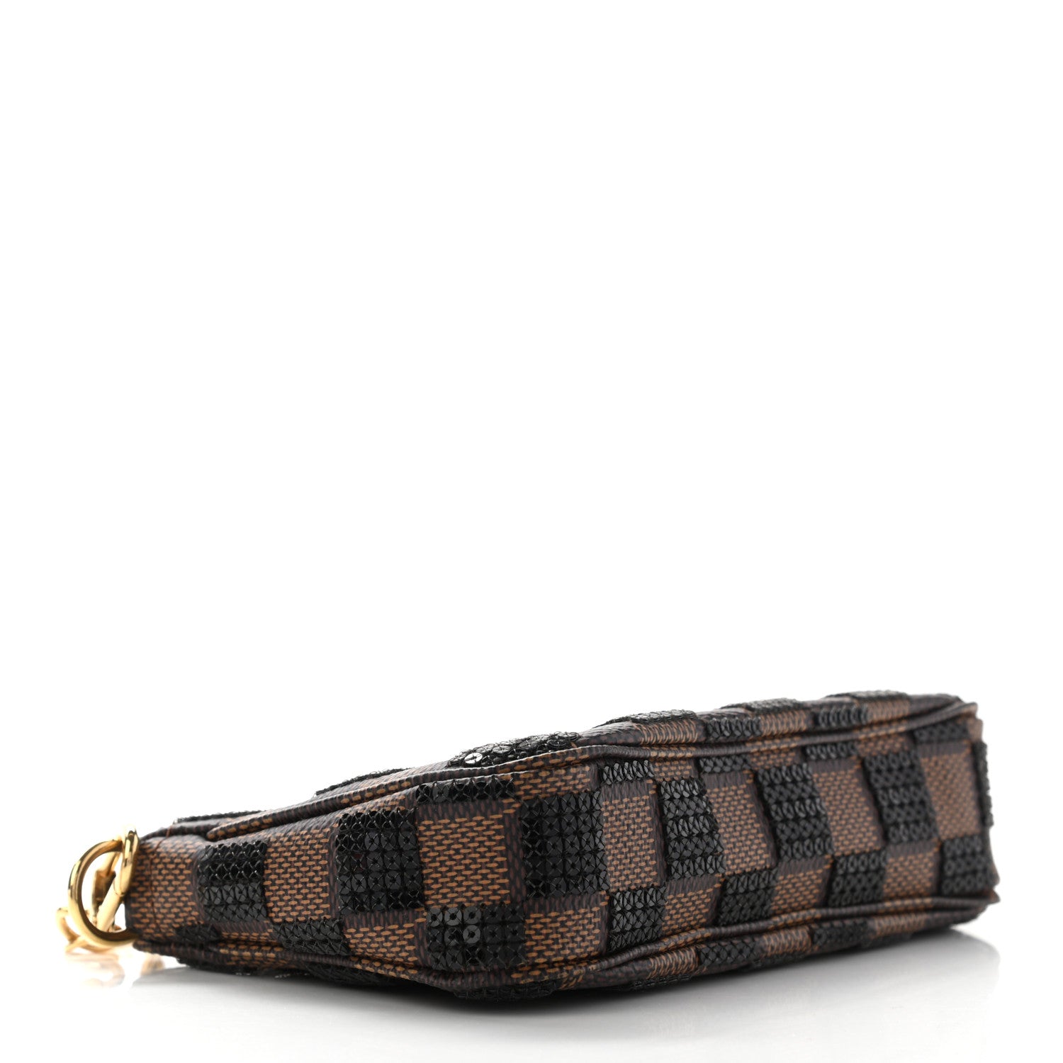 Louis Vuitton Damier Paillettes Mini Pochette Accessories Black 4 of 8