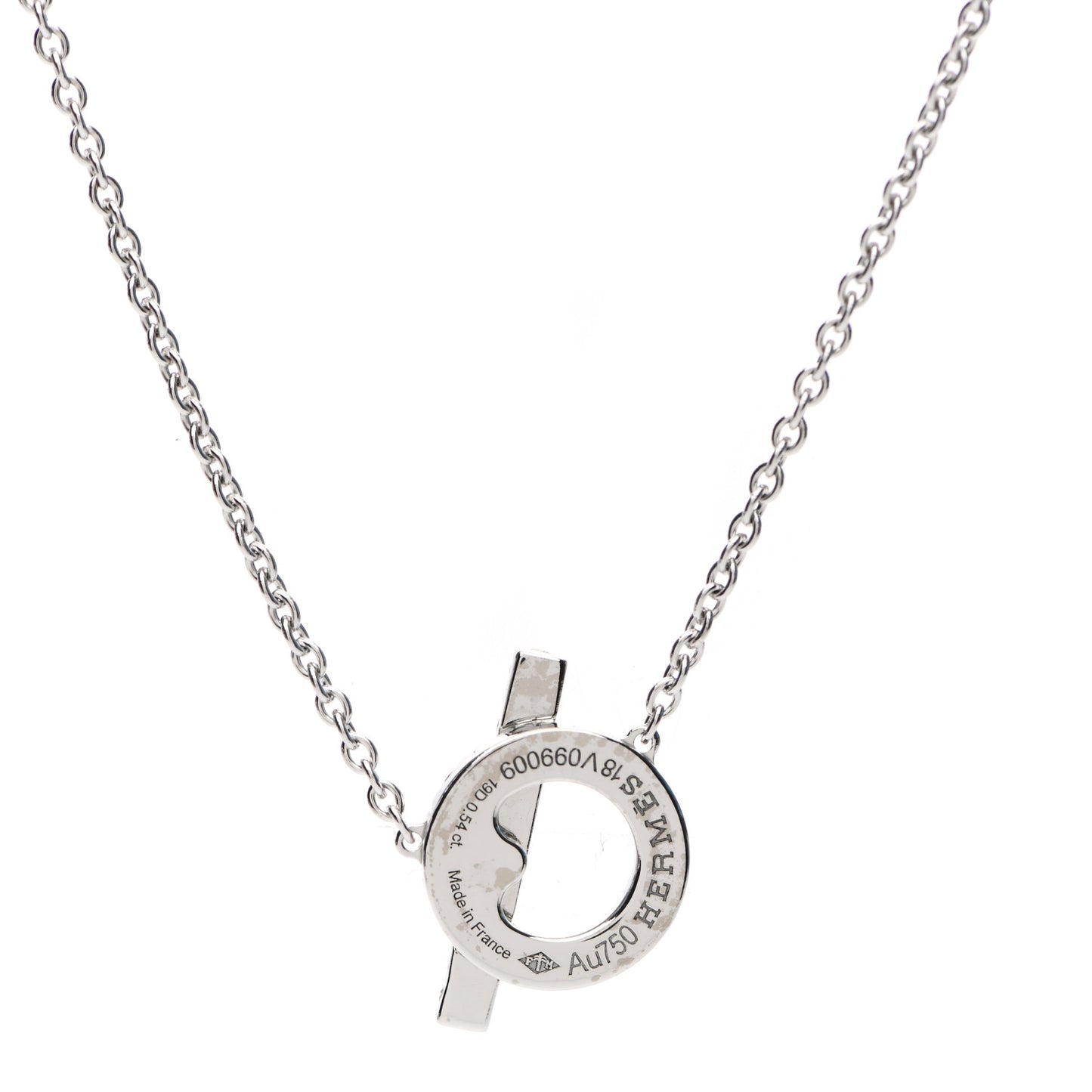 18K White Gold Diamond Finesse Pendant Necklace