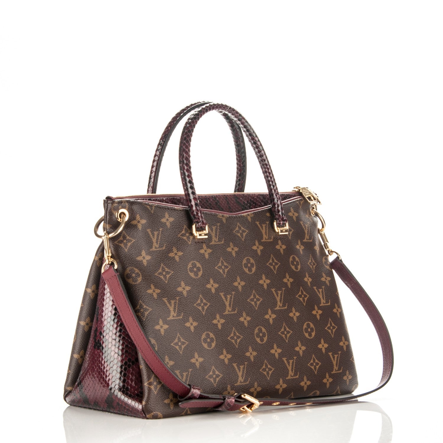 Louis Vuitton Python Monogram Pallas Bordeaux 3 of 7