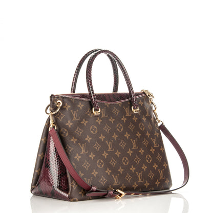 Louis Vuitton Python Monogram Pallas Bordeaux 3 of 7