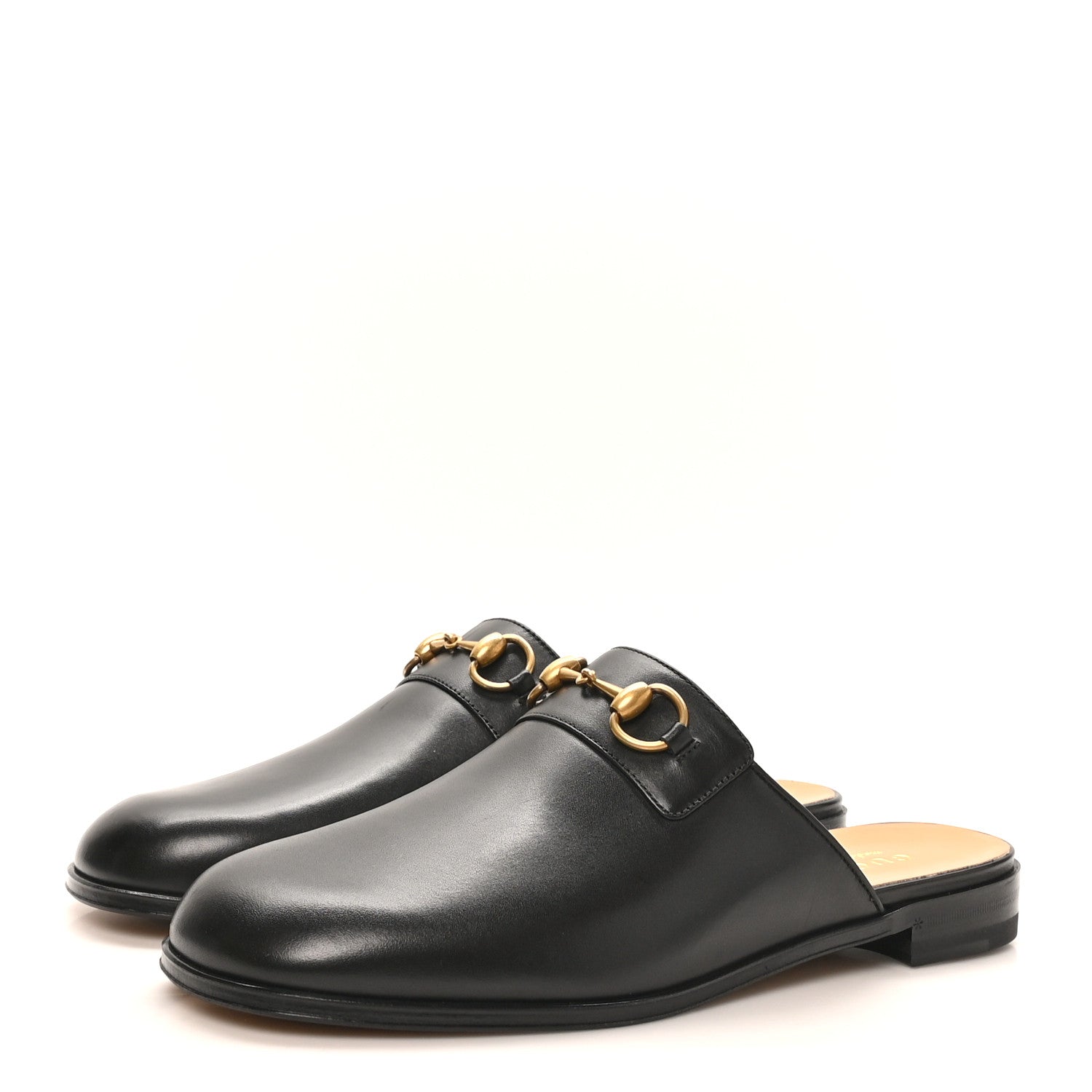 Gucci Jakarta Calfskin Mens Horsebit Slippers 10 Black 4 of 11