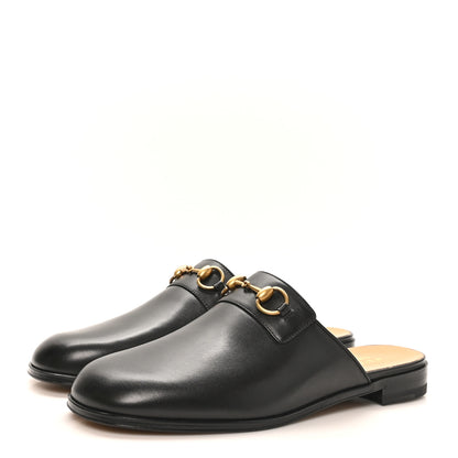 Gucci Jakarta Calfskin Mens Horsebit Slippers 10 Black 4 of 11