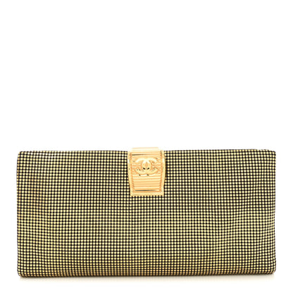 Chanel Metallic Lambskin Perforated CC Clutch Gold 1 of 10