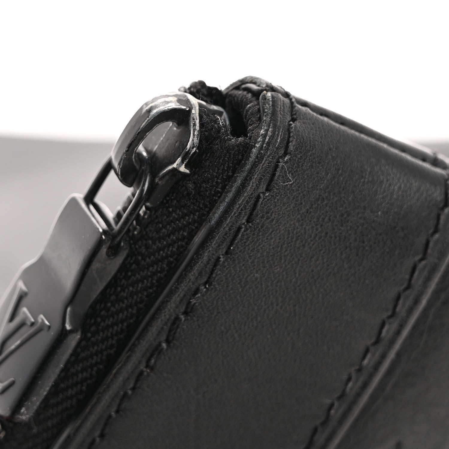 Louis Vuitton Calfskin Monogram Shadow Discovery Pochette Black 13 of 13