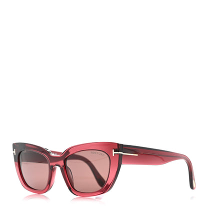Tom Ford Acetate Athena Sunglasses TF1190 Burgundy 1 of 8