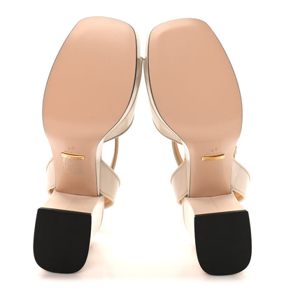 Gucci Quentin Granada Kid Horsebit 25/60mm Platform Sandals 37 Mystic White 6 of 10