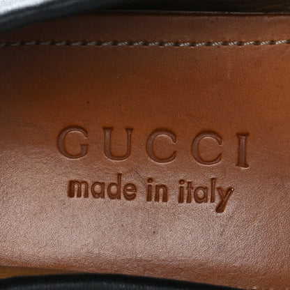 Gucci Miro Soft Calfskin Web Mens Horsebit Driver Loafers 7 Black 7 of 9