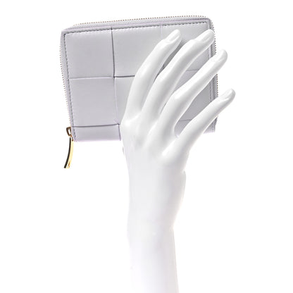 Bottega Veneta Calfskin Maxi Intreccio Zip Around Wallet Mirth Washed 2 of 8