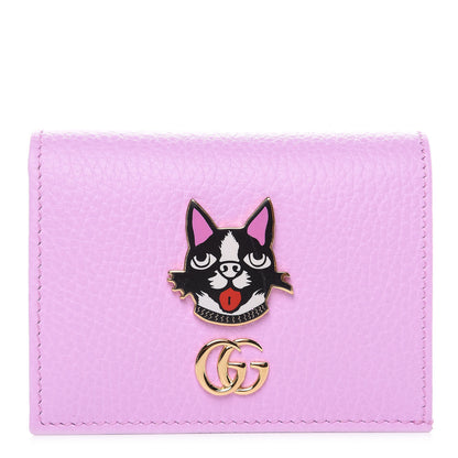 Gucci Dollar Calfskin Bosco Card Case Wallet Malva 1 of 8
