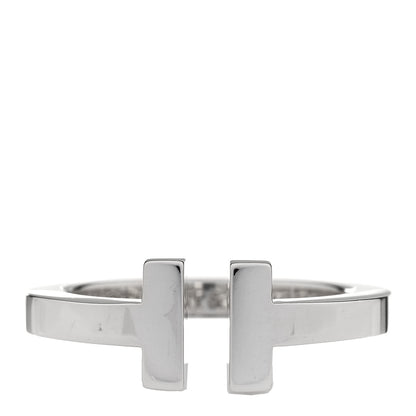 Tiffany Sterling Silver T Square Ring 53 6.5 1 of 4