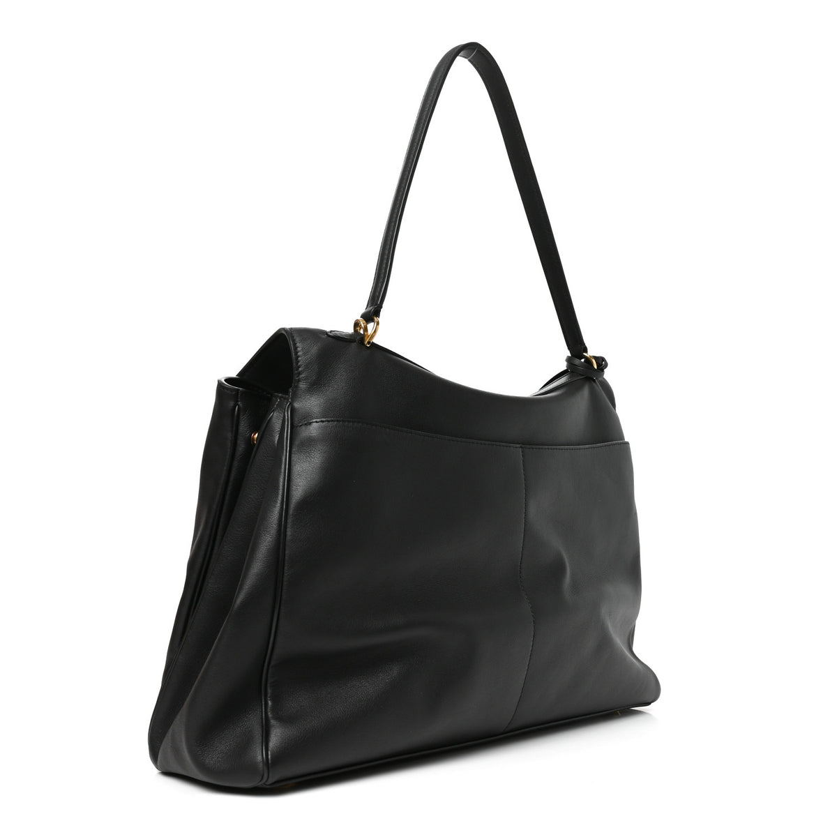 Balenciaga Smooth Calfskin Large Rodeo Top Handle Handbag Black 2 of 8