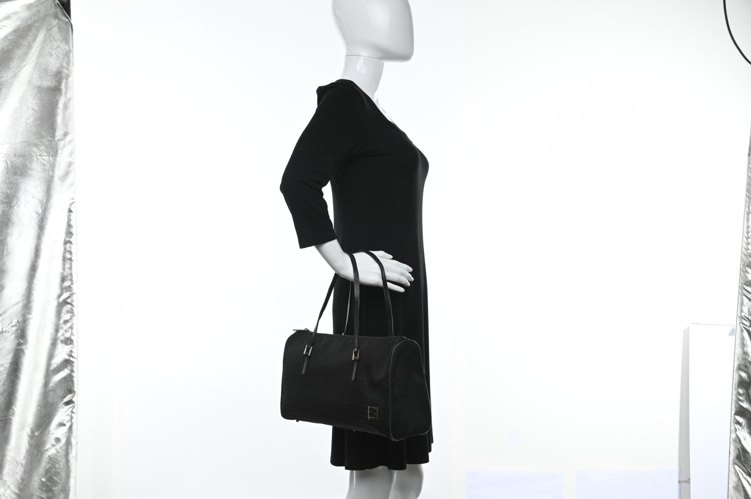 Fendi Zucchino Tote Black 2 of 19