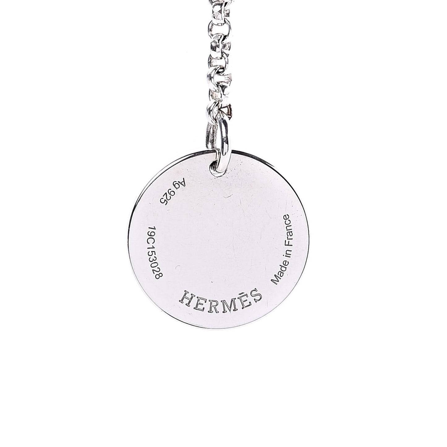 Sterling Silver 18K Rose Gold PM Ex-Libris Pendant Necklace