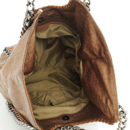 Stella McCartney Metallic Linen Falabella Tote Copper Rose 5 of 6