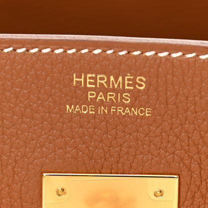 Hermes Togo Swift Canvas 3 in 1 Birkin 30 Gold 10 of 15