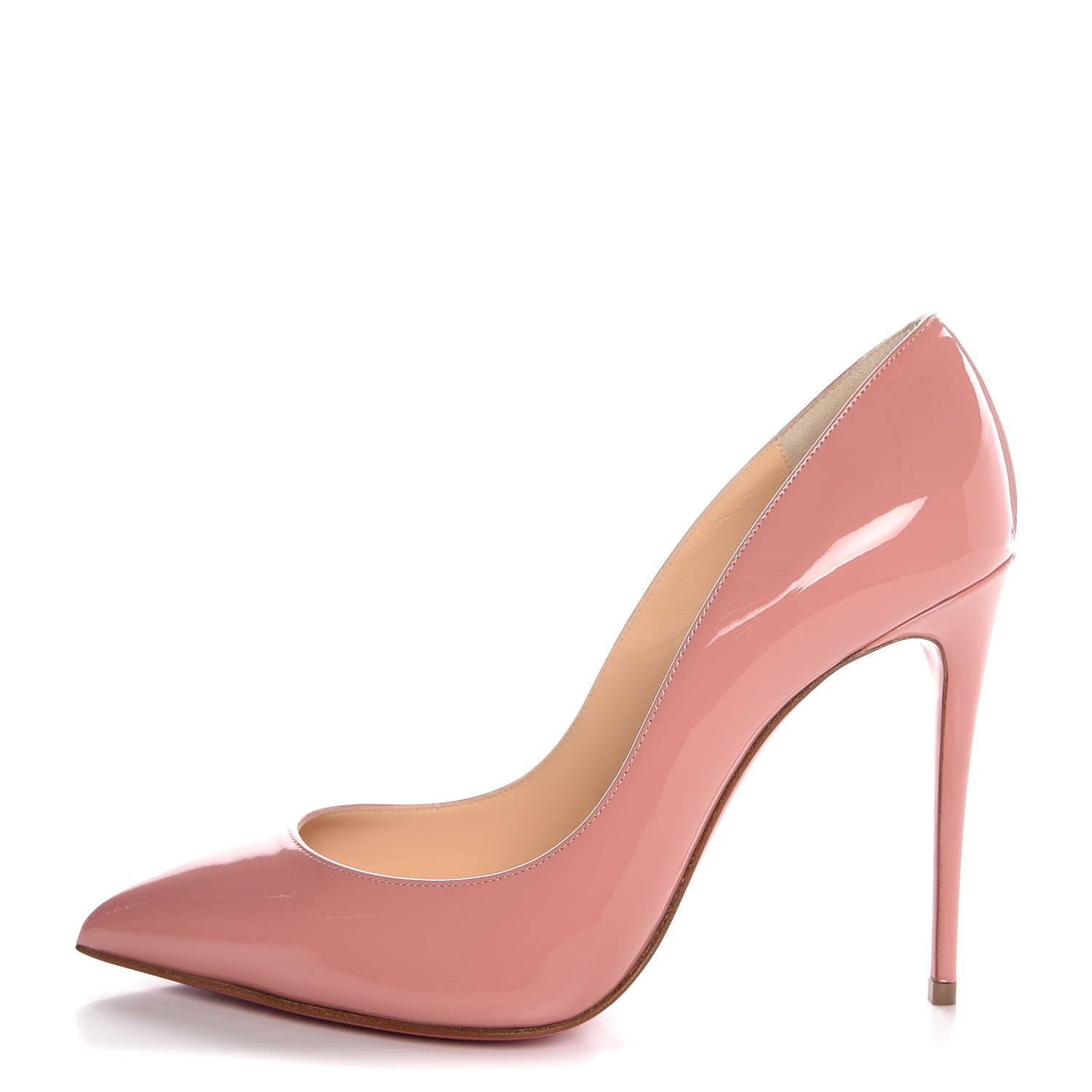 Christian Louboutin Patent Pigalle Follies 100 Pumps 38 Mauve 1 of 8