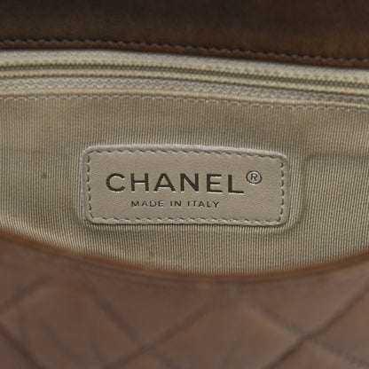Chanel Washed Lambskin Quilted Maxi Chain Around Flap Taupe 6 of 11