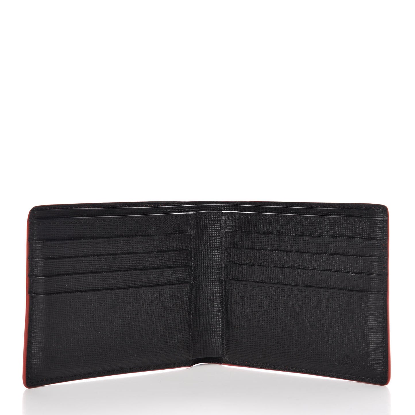 Vitello Elite Flamingo Lightning Monster Eyes Bi-Fold Wallet Rosso White Black