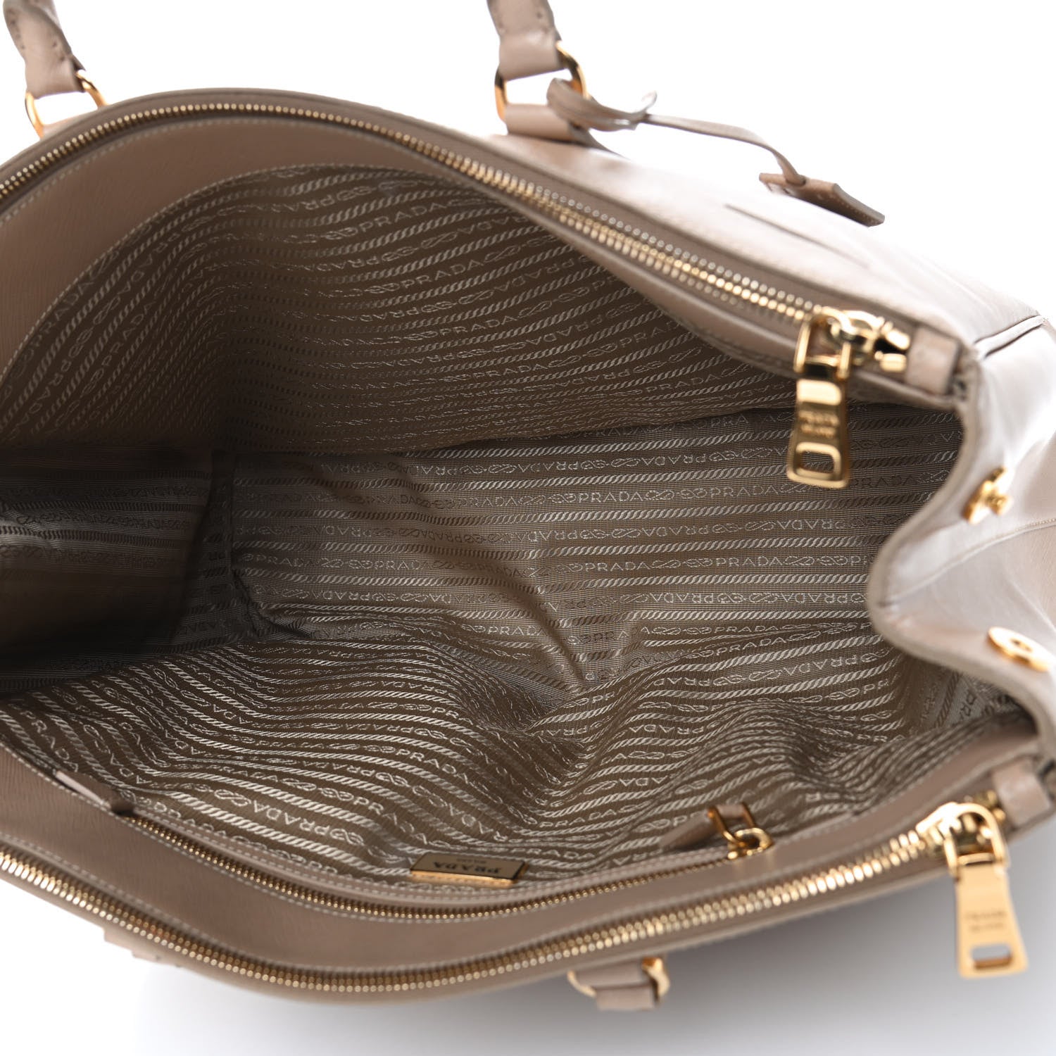 Prada Saffiano Lux Extra Large Galleria Double Zip Tote Sabbia 4 of 7