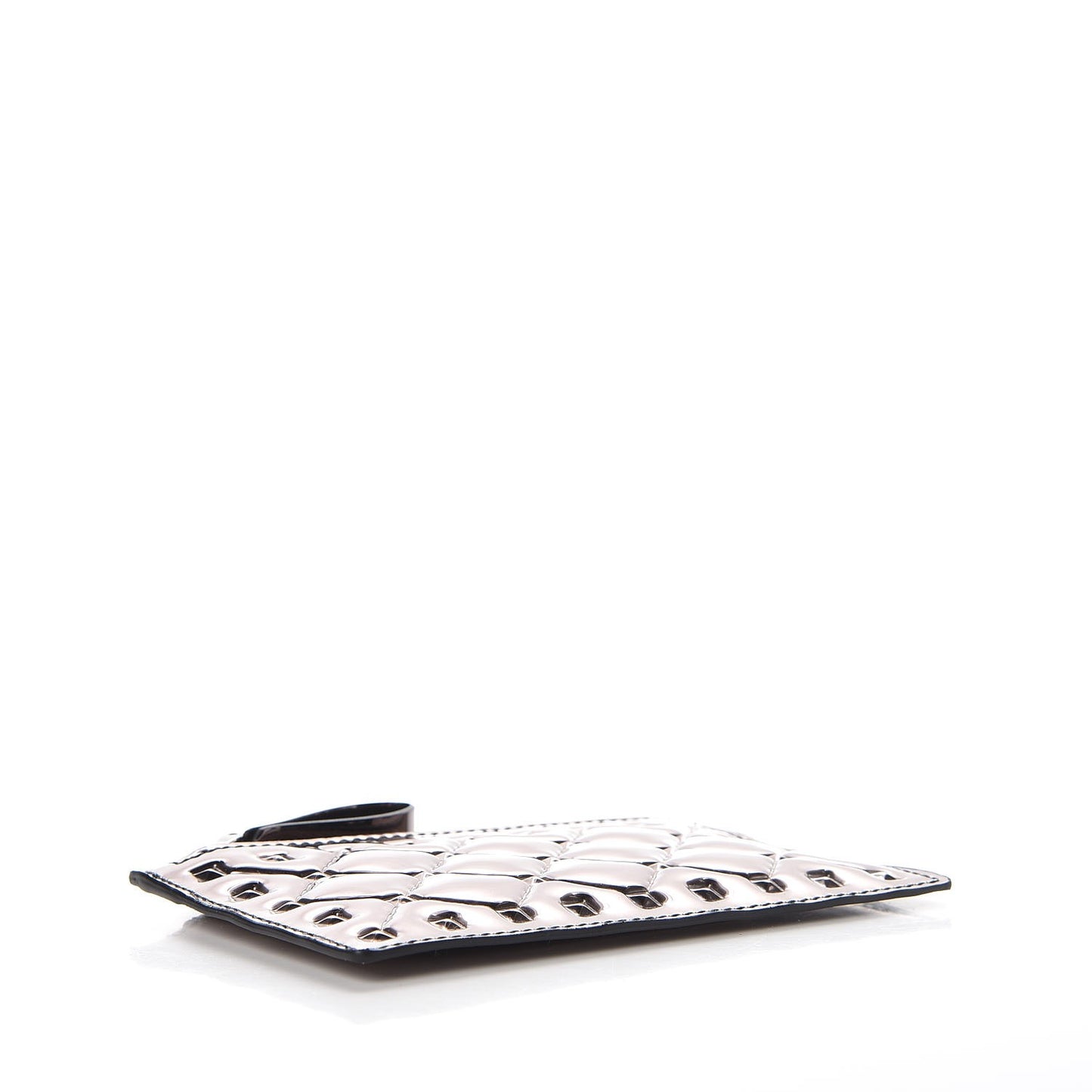 Metallic Patent Rockstud Spike Coin Case Card Holder Rutenio