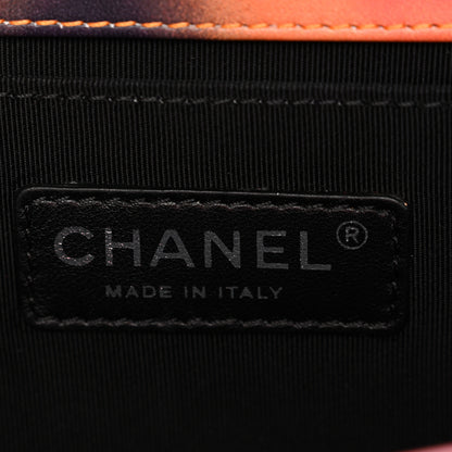 Chanel Printed Lambskin Quilted Medium Flower Power Boy Flap 6 of 11