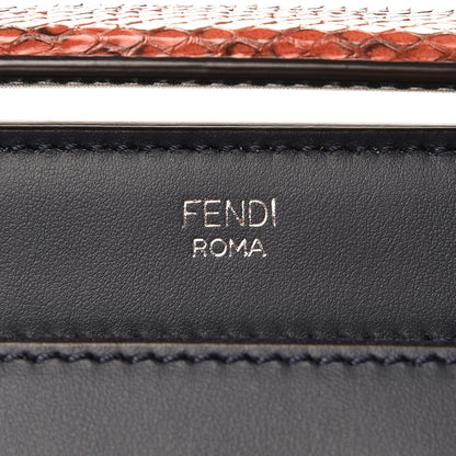 Fendi Vitello Baltico Dolce Elaphe DotCom Satchel Lavagna Ortensia Multicolor 6 of 7