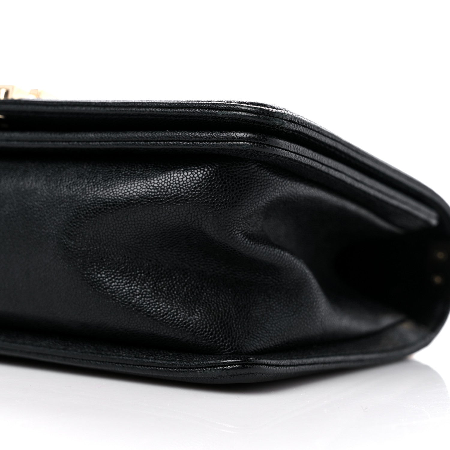 Chanel Caviar Chevron Quilted Medium Boy Flap Black 9 of 11