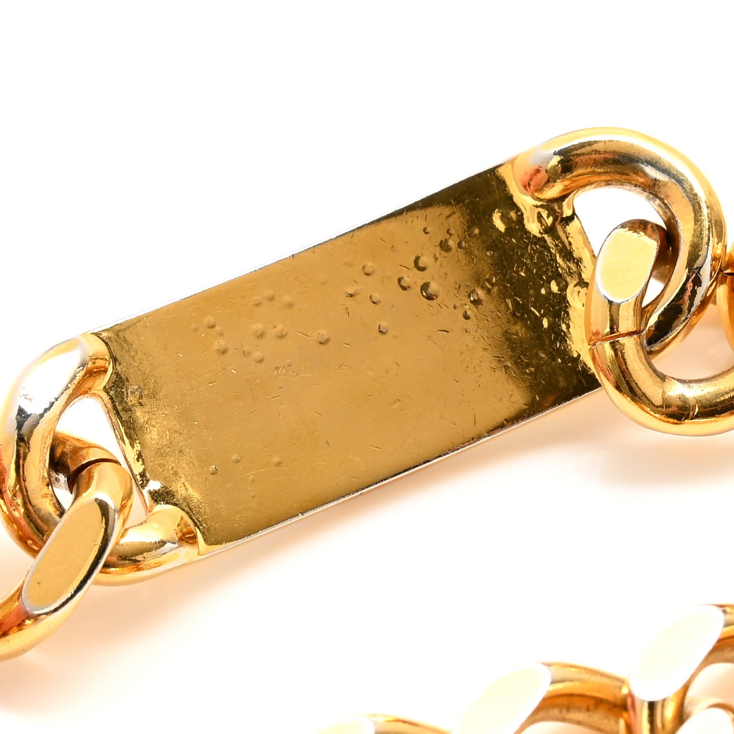 Metal Chain CC Medallion Belt Gold