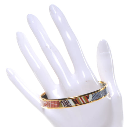 Hermes Enamel Narrow Printed Bracelet 65 2 of 5