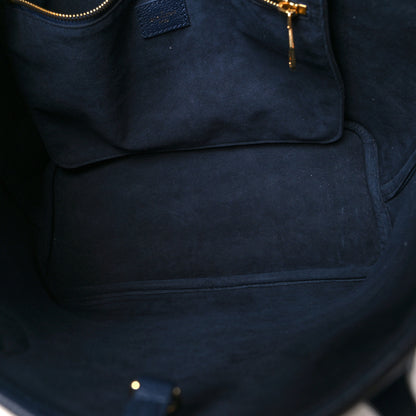 Louis Vuitton Empreinte Monogram Giant Neverfull MM Navy 6 of 11