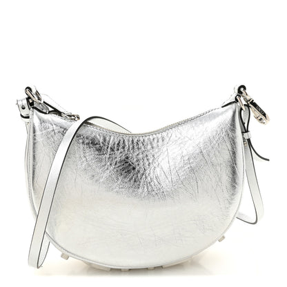 Fendi Rock Millenium Mini Fendigraphy Hobo Bag Argento 1 of 10