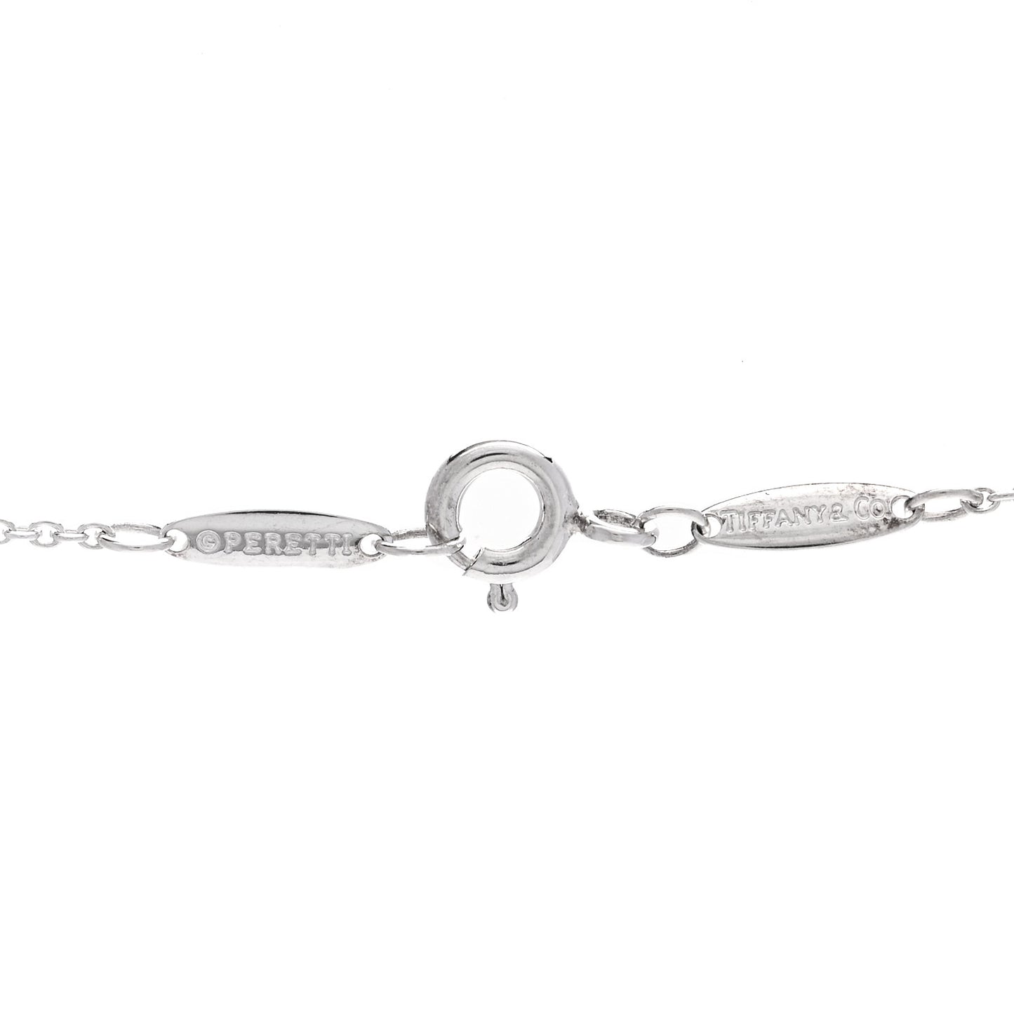 Sterling Silver Elsa Peretti Letter K Pendant Necklace