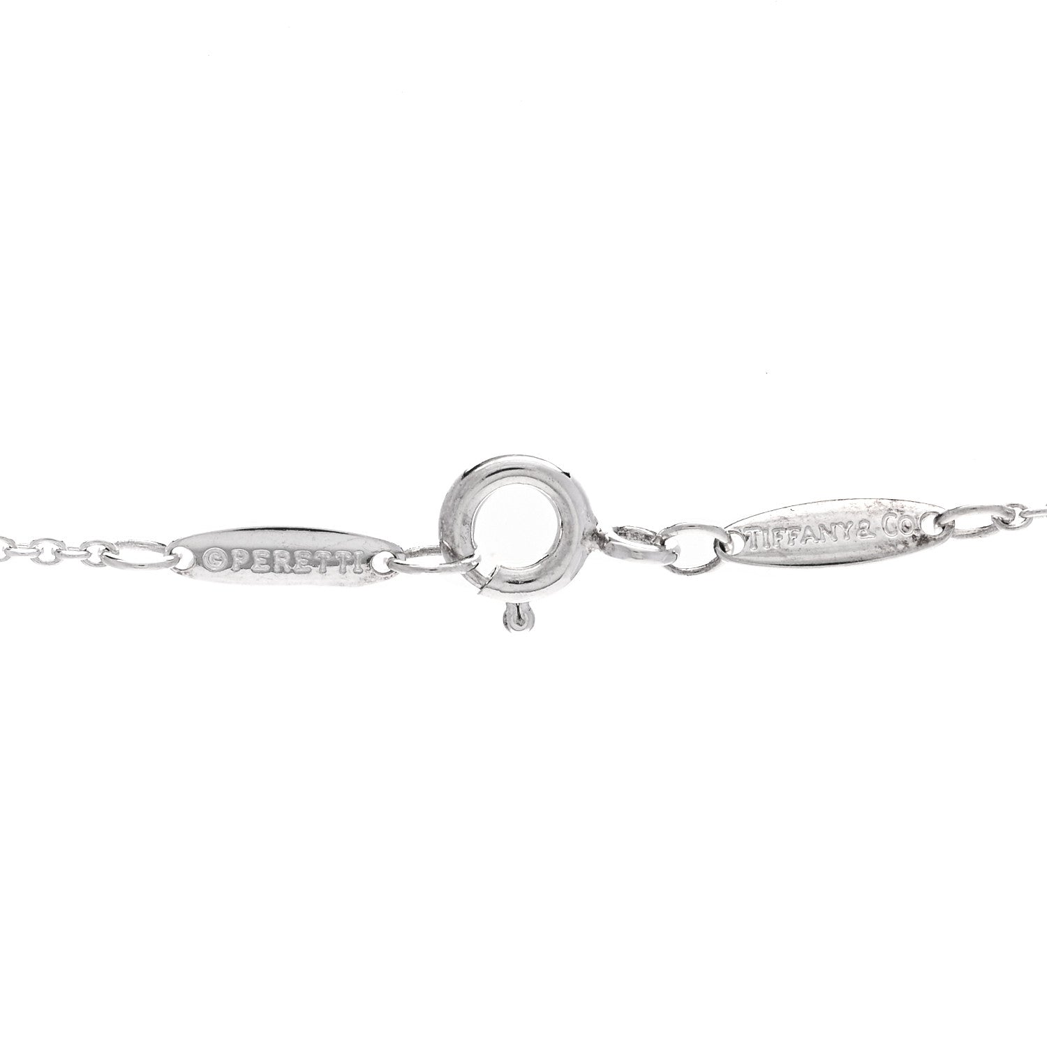 Tiffany Sterling Silver Elsa Peretti Letter K Pendant Necklace 5 of 6