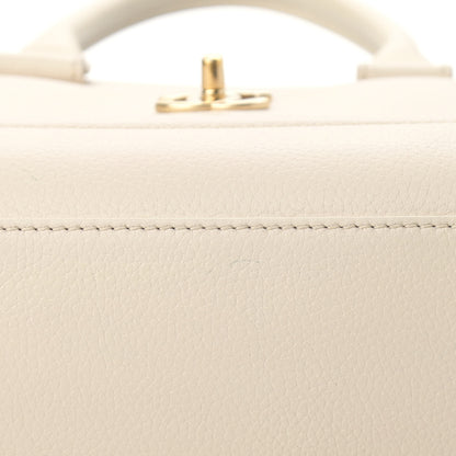 Chanel Grained Calfskin Mini Bi-Color Neo Executive Shopper Tote Beige Black 10 of 14