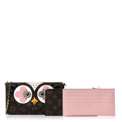 Louis Vuitton Monogram Lovely Birds Pochette Felicie Chain Wallet 4 of 12