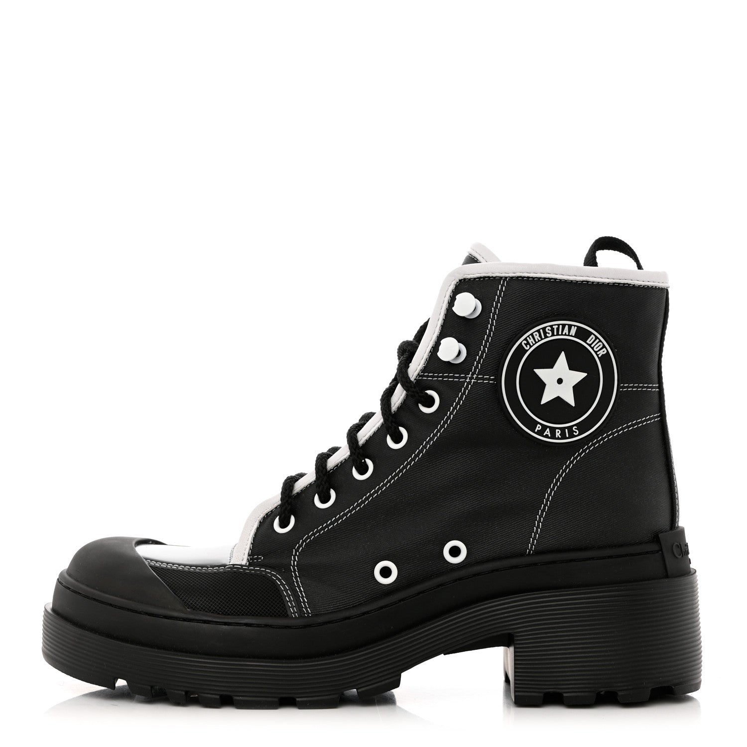 Christian Dior Technical Fabric D-Rise 35mm Boots 39 Black 1 of 9