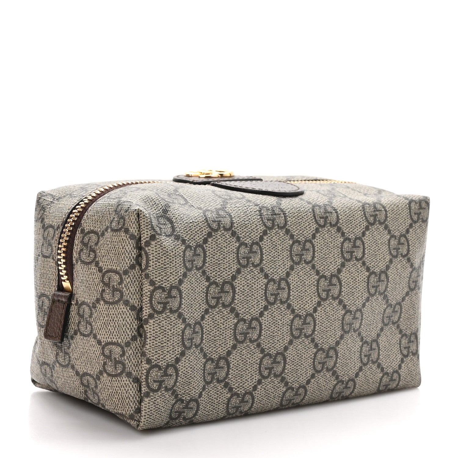 Gucci Soft GG Supreme Monogram Calfskin Medium Ophidia Cosmetic Case Beige Ebony New Acero 4 of 11