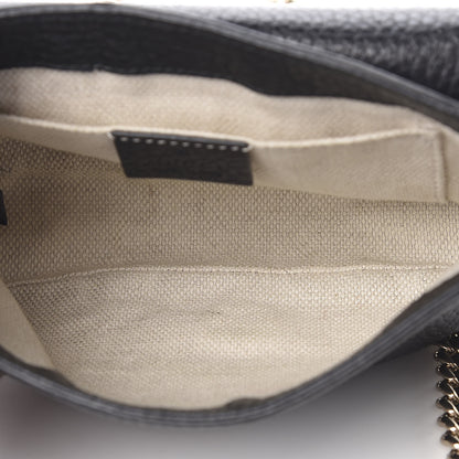 Gucci Pebbled Calfskin Small Soho Flap Crossbody Black 5 of 11