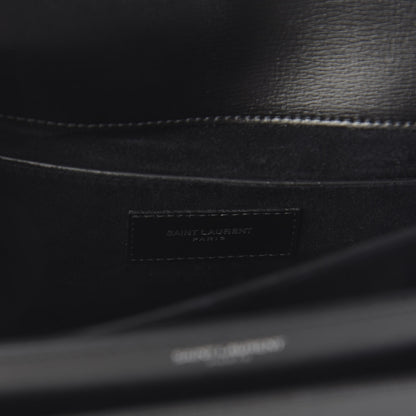 Saint Laurent Calfskin Large Monogram Sunset Black 8 of 9