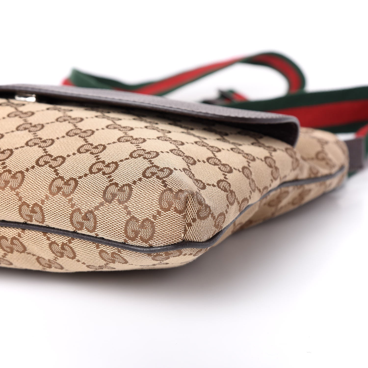 Gucci Monogram Signature Web Small Messenger Brown 8 of 9