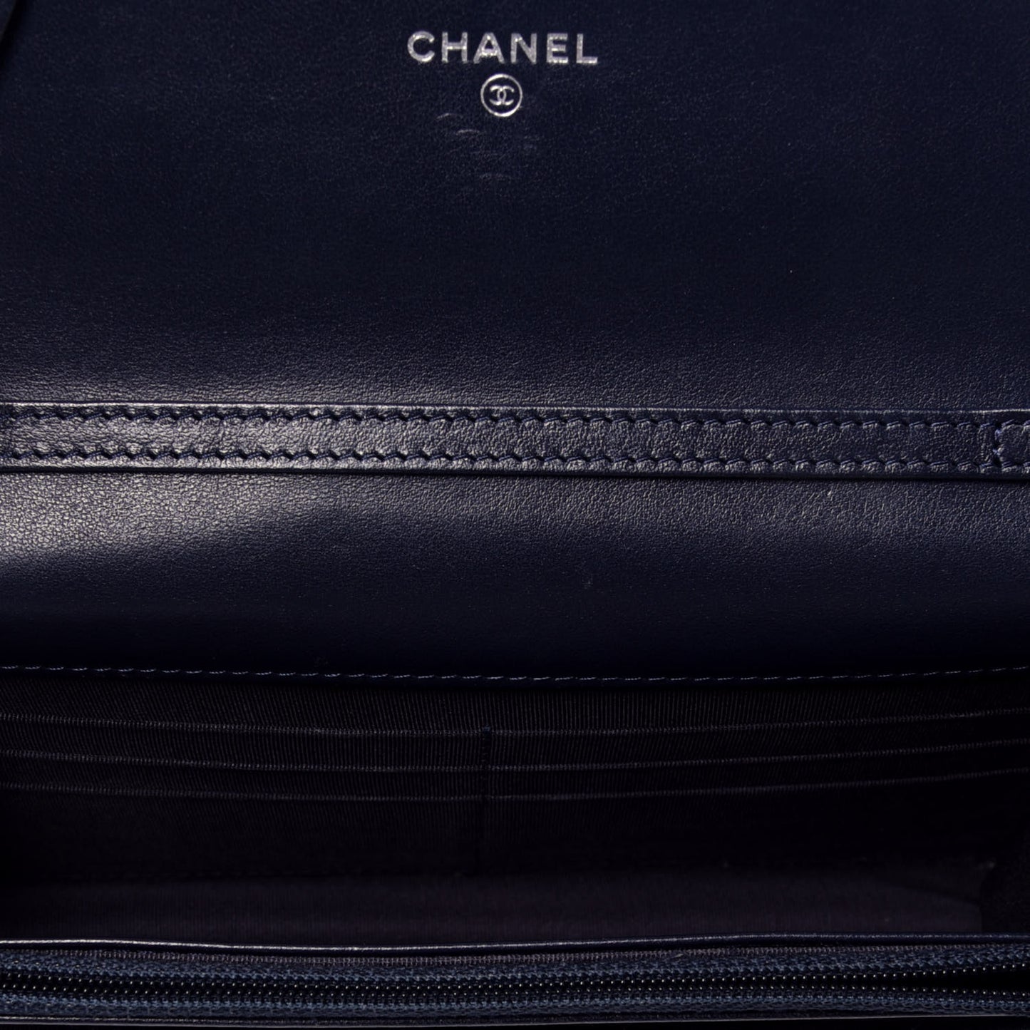 Aged Calfskin Quilted Reissue Wallet On Chain WOC Navy