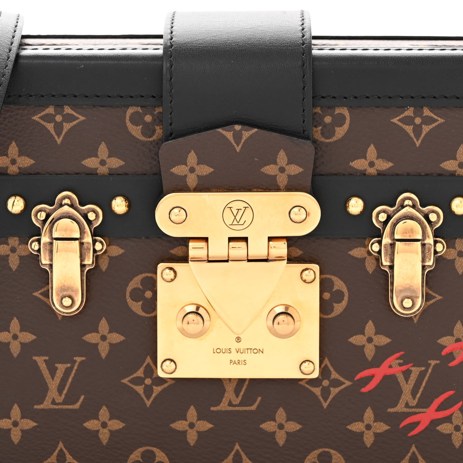 Louis Vuitton LOUIS VUITTON Monogram Petite Malle Black 7 of 9