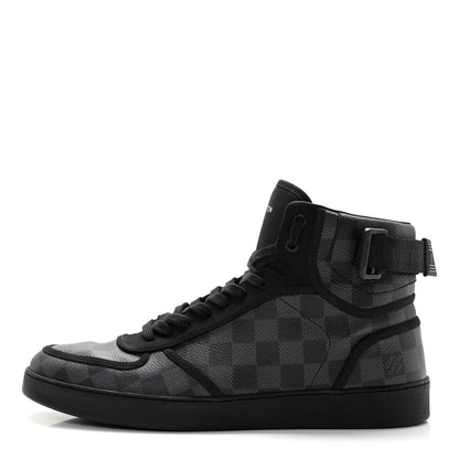 Louis Vuitton Damier Graphite Rivoli High Top Sneakers 10 1 of 11