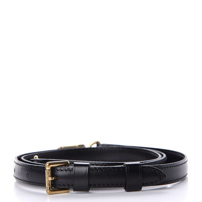 Louis Vuitton Calfskin Speedy Bandouliere Shoulder Strap Black 2 of 3