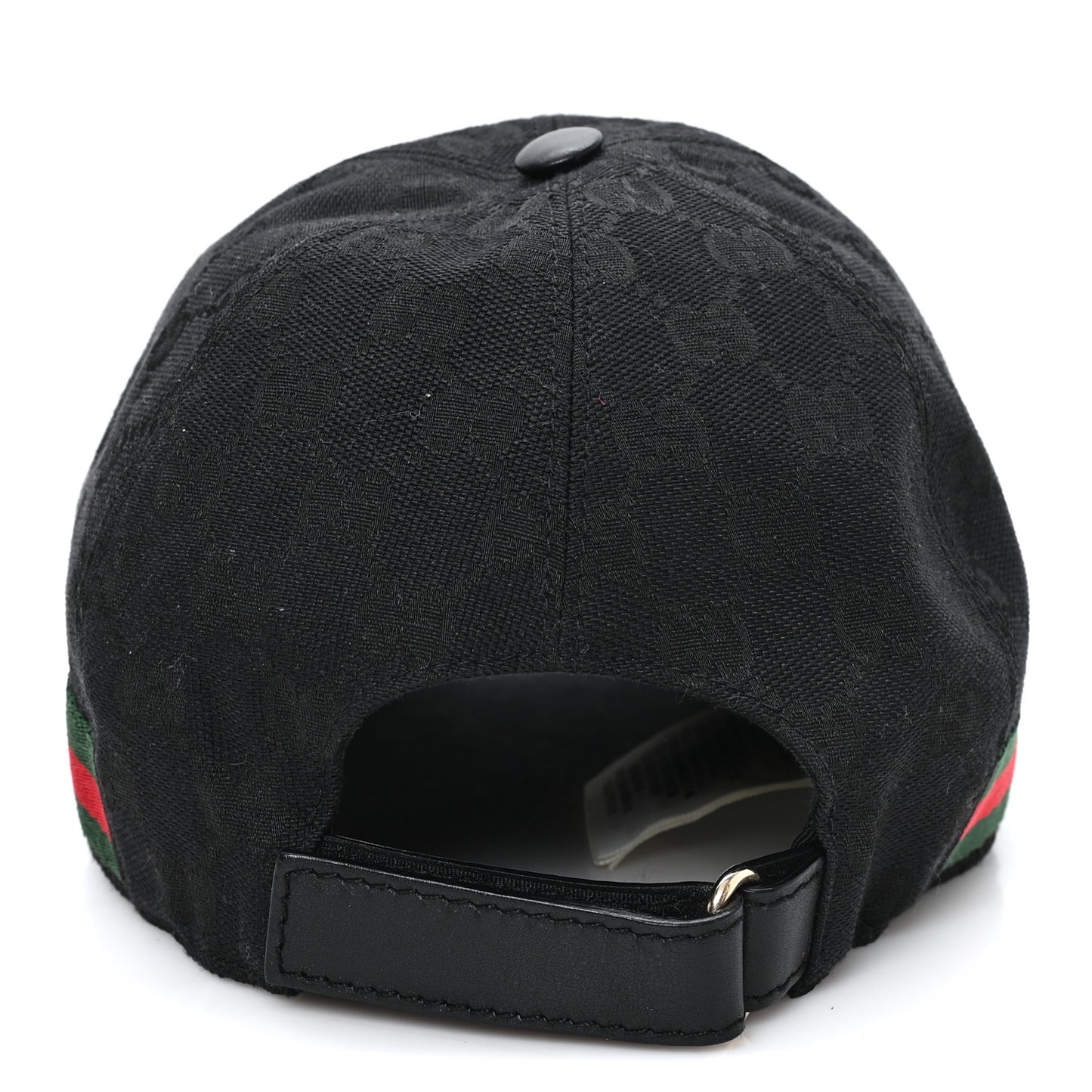 Monogram Web Baseball Hat M Black