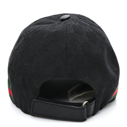 Gucci Monogram Web Baseball Hat M Black 5 of 9
