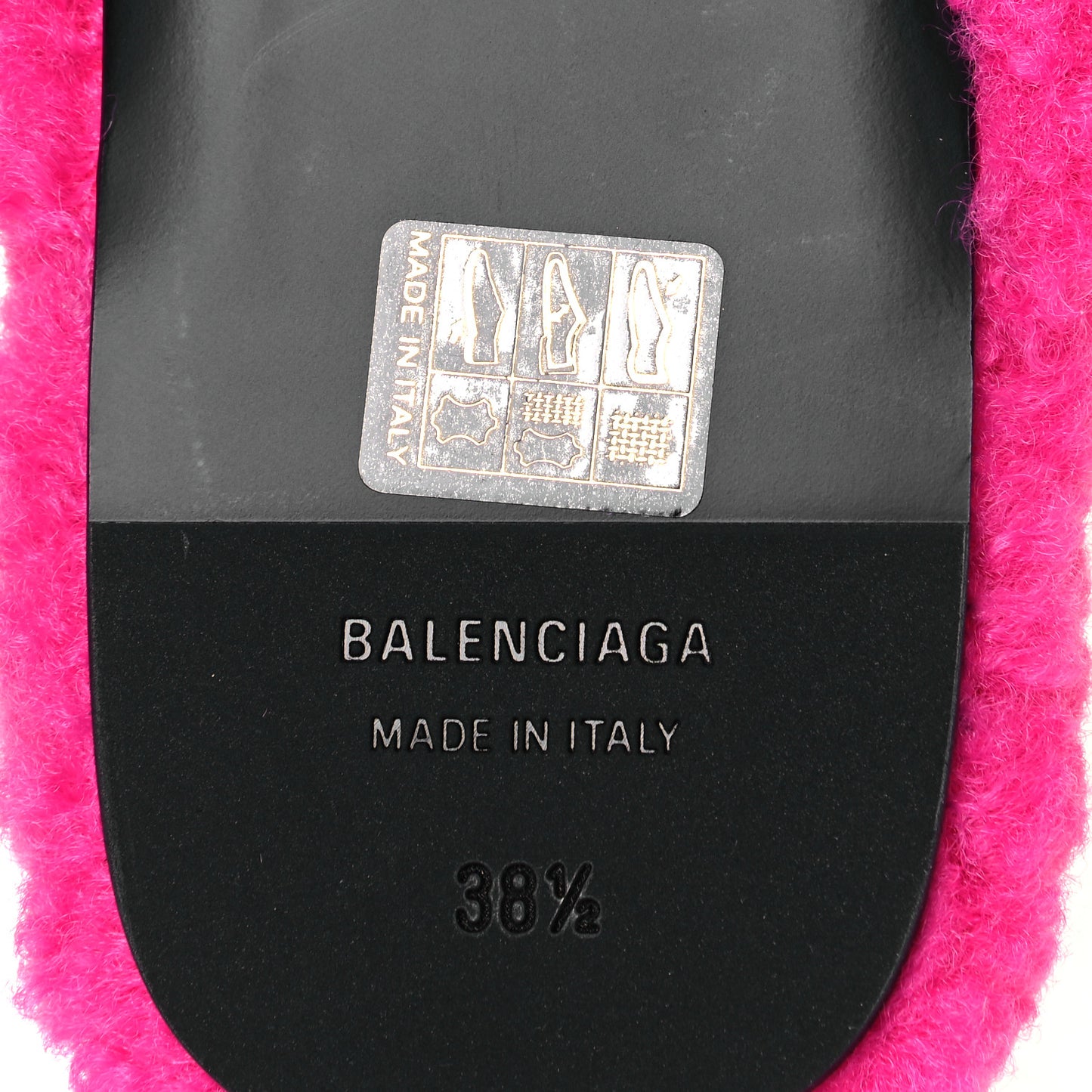 Faux Shearling Cosy BB Mules 38.5 Pink