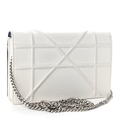 Christian Dior Grained Calfskin Diorama Wallet on Chain Pouch 2 of 5