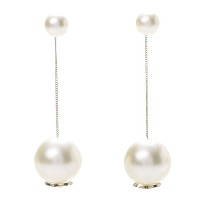 Chanel Pearl CC Chain Drop Earrings Gold 1 of 4