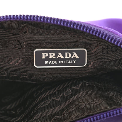 Prada Satin Raso Pochette Purple 6 of 9